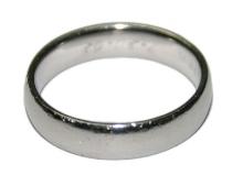 Platinum Men's Band Ring Size 9.75