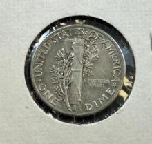 1938 Mercury Dime, 90% Silver