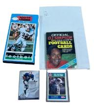 OJ Simpson lot w/ cards, VHS, Price Guide w/ card inside Football Bills 49ers