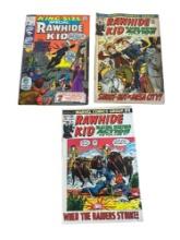 3- Rawhide Kid Comic Books, nos. 1 King Size, 104, and 106