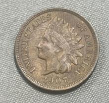 1907 Indianhead Cent FULL LIBERTY