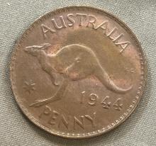 1944 Australia One Penny coin