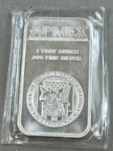 Apmex One Troy Ounce .999 Silver Bar, Sigma Tested.