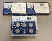 3- 2001 US Mint Proof Sets, QUARTERS ONLY, SELLS TIMES THE MONEY