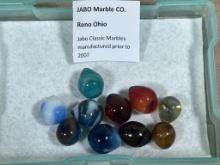 Jabo Classic Marbles produces prior to 2007 Reno OH Lot of 10 Football error marbles