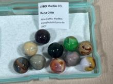Jabo Classic Marbles produces prior to 2007 Reno OH Lot of 10 Shooters