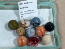 Jabo Classic Marbles produces prior to 2007 Reno OH Lot of 10 Shooters