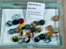 Jabo Classic Marbles produces prior to 2007 Reno OH Lot of 25 small