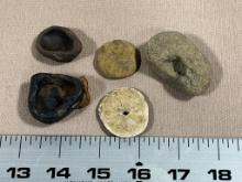 Arrowheads Artifacts Gaming Stones Cup stones Paint Cup lot of 5