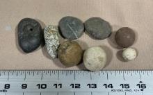 Arrowheads Artifacts lot of 8 Game stones Ohio