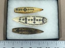 Arrowheads Artifacts Frame of Alaskan/ Eskimo Game Pieces Age unknown