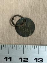 Historic Buffalo Hide tag from Western Plains