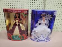 2 Barbie Dolls in original boxes, Cinderella and Beauty and the Beast