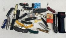 Large lot of Asst. Pocket Knives, some USA made, some unused, see all pics