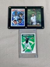 Derek Jeter 3 RC lot including 1993 Topps Yankees Baseball