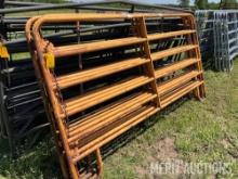 (5) 10ft. Sioux corral panels and (1) bowgate