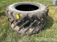 (2) 450/85R38 tires