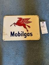 MOBILGAS METAL SIGN