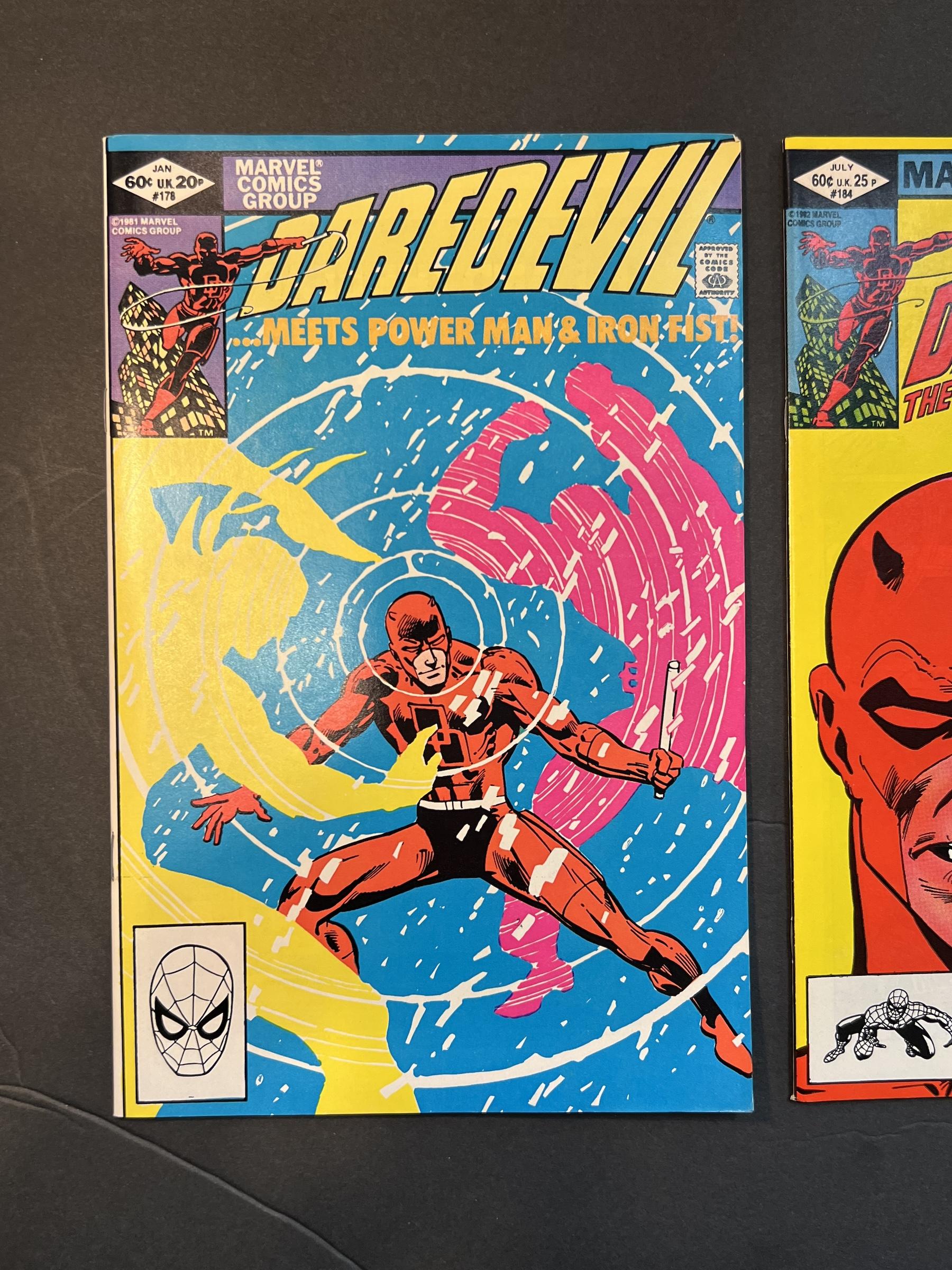 Daredevil #178 & #184 Marvel Comic Books