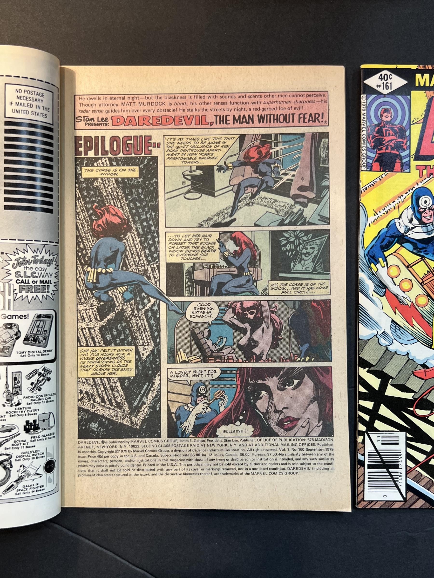 Daredevil #161 & #160 Marvel Comic Books