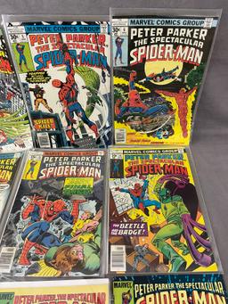 Peter Parker the Spectacular Spiderman Marvel Comic Book Collection Lot of 15