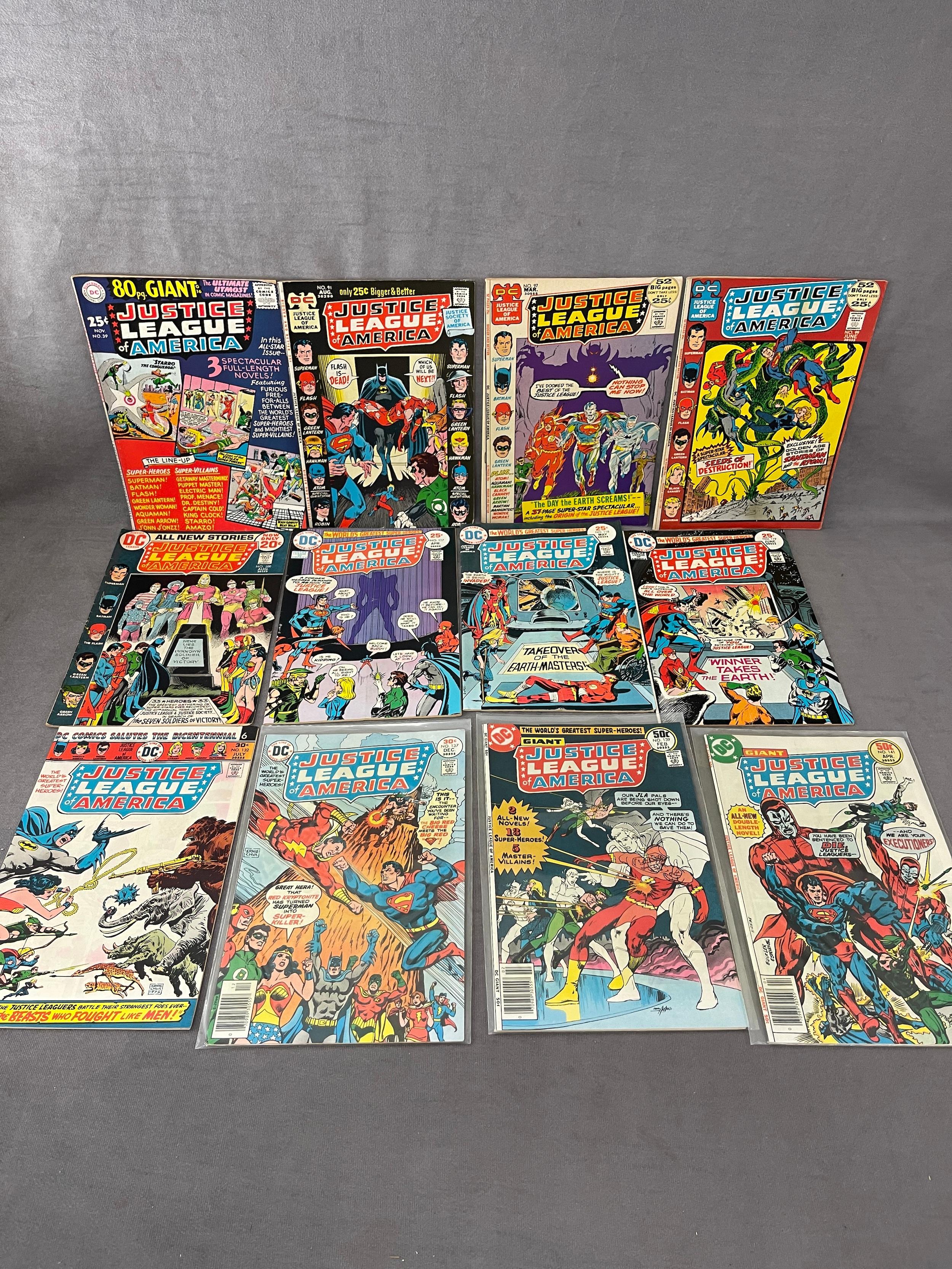 Justice League of America Marvel DC Comic Book Collection Lot of 12