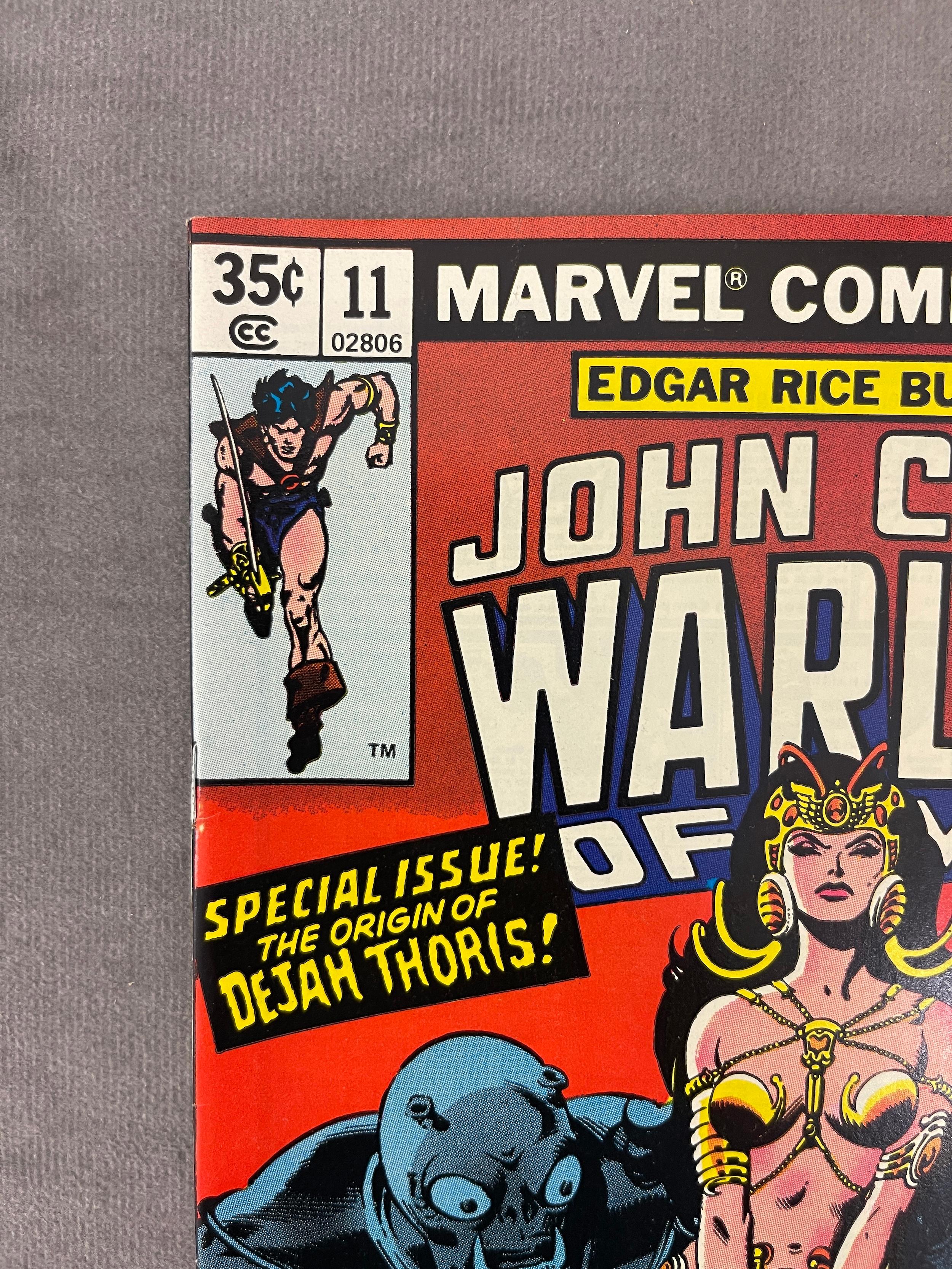 John Carter Warlord of Mars #11 Marvel Comic Book