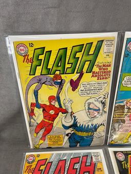 The Flash #134, #141, #145, #156 Marvel DC Comic Book Collection Lot of 4