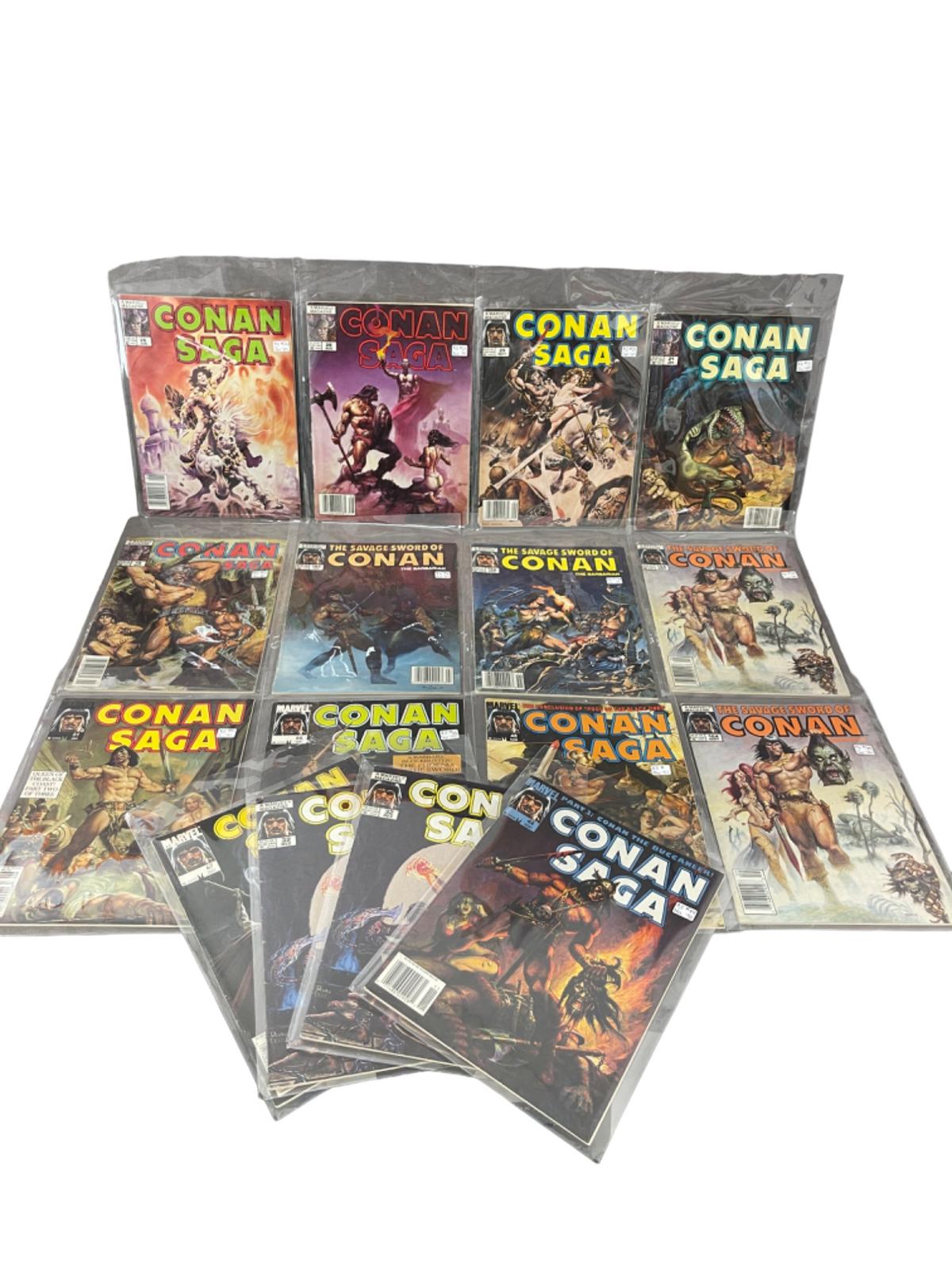 Conan Saga Marvel Comic Book Collection Lot of 16