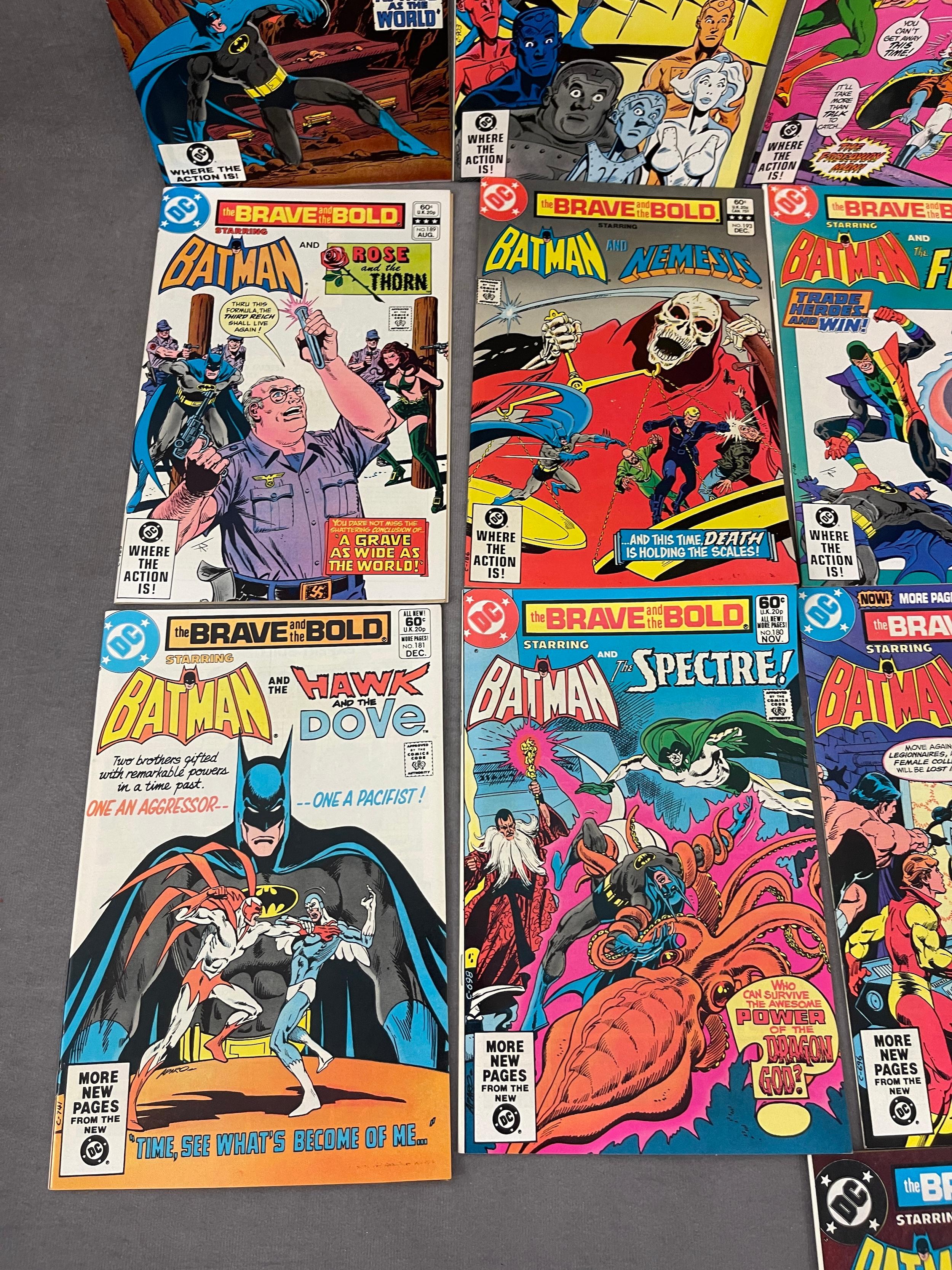 The Brave and the Bold Batman Marvel DC Comic Book Collection Lot of 16