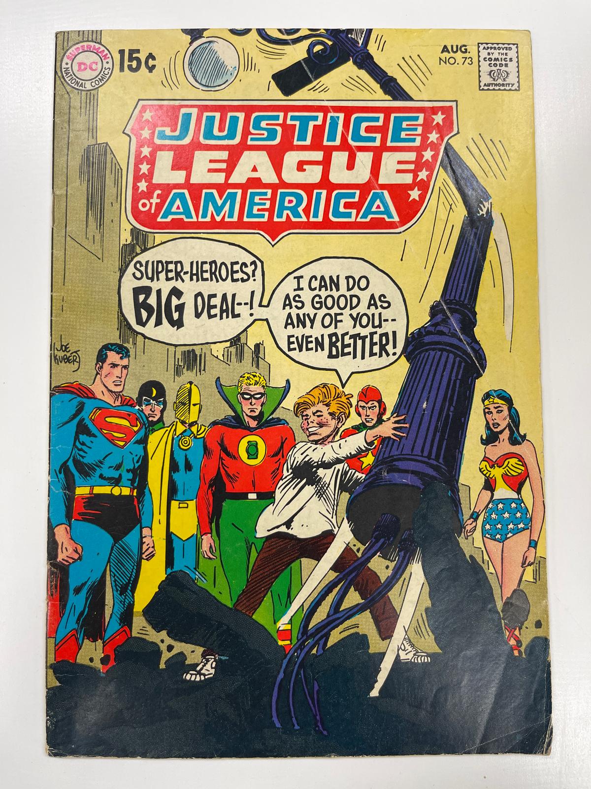 JUSTICE LEAGUE OF AMERICA #73 CLASSIC KUBERT COVER