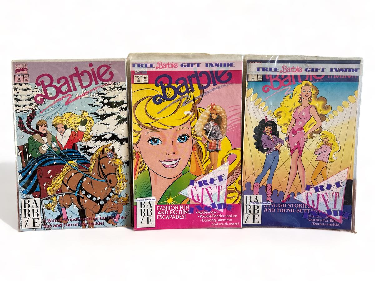 Vintage 1990's Marvel Barbie Comic books