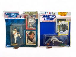Five assorted Starting Lineup action figurines