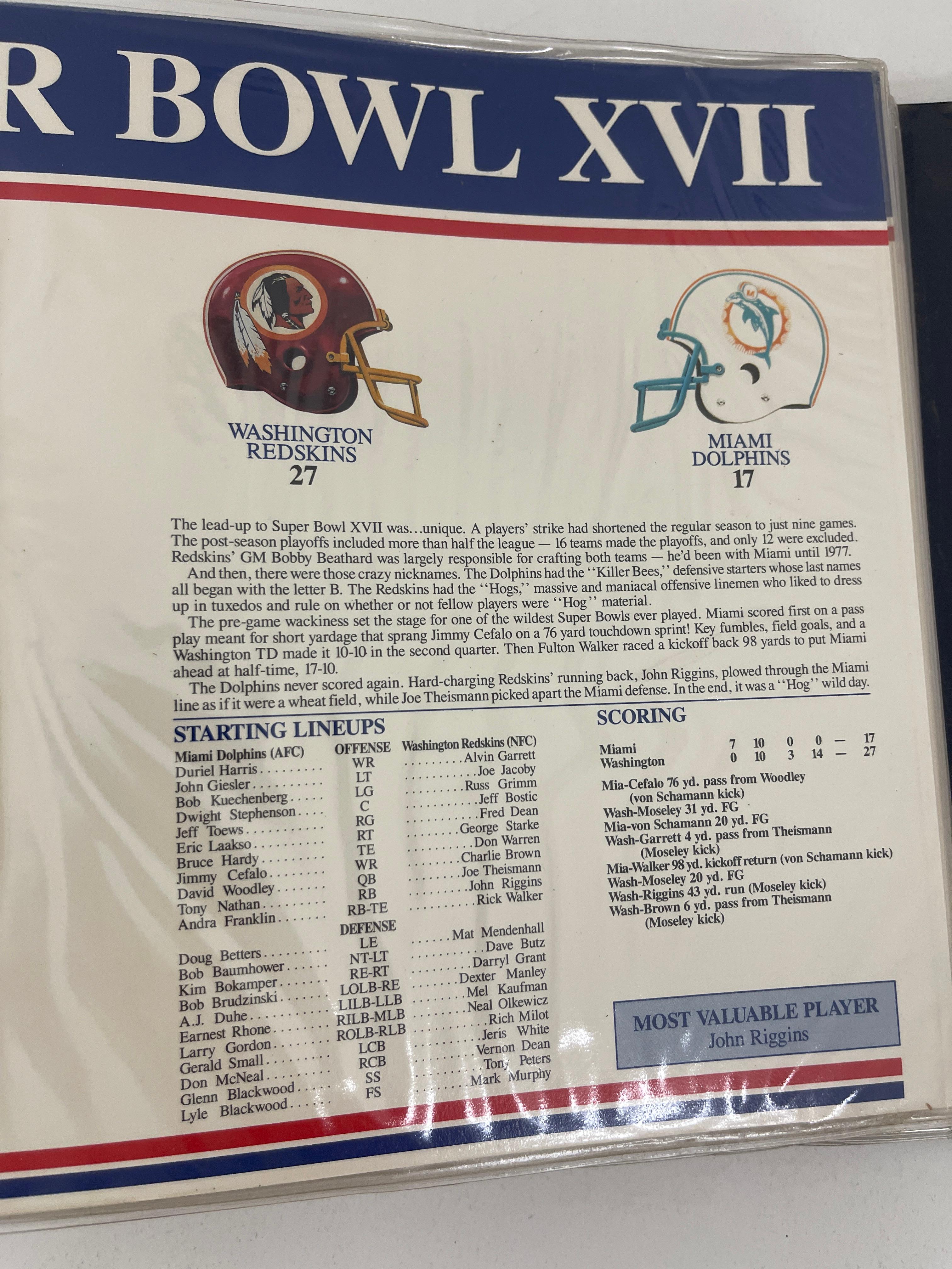 The Official NFL Super Bowl Patch Collection Binder