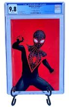 COMIC BOOK Ultimate Invasion #1, Christopher Variant, Negative Space Miles Morales, CGC 9.8