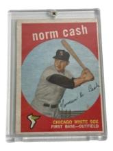 1959 Topps 509 Norm Cash White Sox Baseball Card