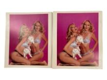 Vintage hot girls double twins poster lot 2
