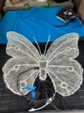 BUTTERFLY LIGHT SCULPTURE WITH CONTROLS (AT PUBLIC STORAGE)
