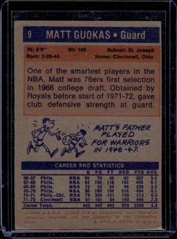Matt Guokas 1972-73 Topps #9