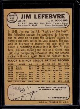 Jim Lefebvre 1968 Topps #457