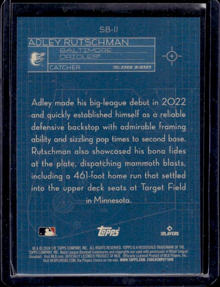 Adley Rutschman 2024 Topps Blueprints Insert #SB-11