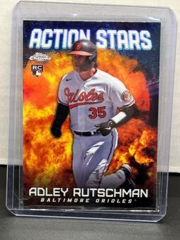 Adley Rutschman 2023 Topps Chrome Action Stars Refractor Rookie RC Insert #ASC-1