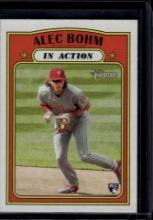 Alec Bohm 2021 Topps Heritage In Action Rookie RC #12