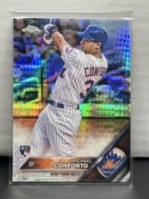 Michael Conforto 2016 Topps Chrome Hyper Prism Refractor Rookie RC #52