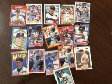 Will The Thrill Clark Lot of 16 Baseball Cards