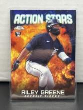 Riley Greene 2023 Topps Chrome Action Stars Rookie RC Refractor #ASC-8