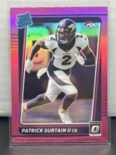 Patrick Surtain II 2021 Panini donruss Optic Rated Rookie RC Pink Prizm #244