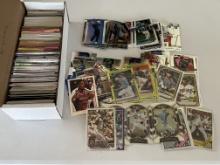1 Row Box Full of MLB, NBA, NFL Cards