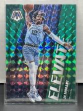 Ja Morant 2020-21 Panini Mosaic Elevate Green Mosaic Prizm Parallel Insert #13