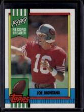 Joe Montana 1990 Topps 1989 Record Breaker #1